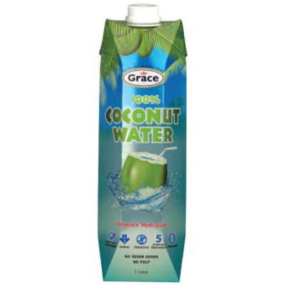 Grace - 100% Coconut Water Cans No Pulp No Sugar - 12 x 500 ml