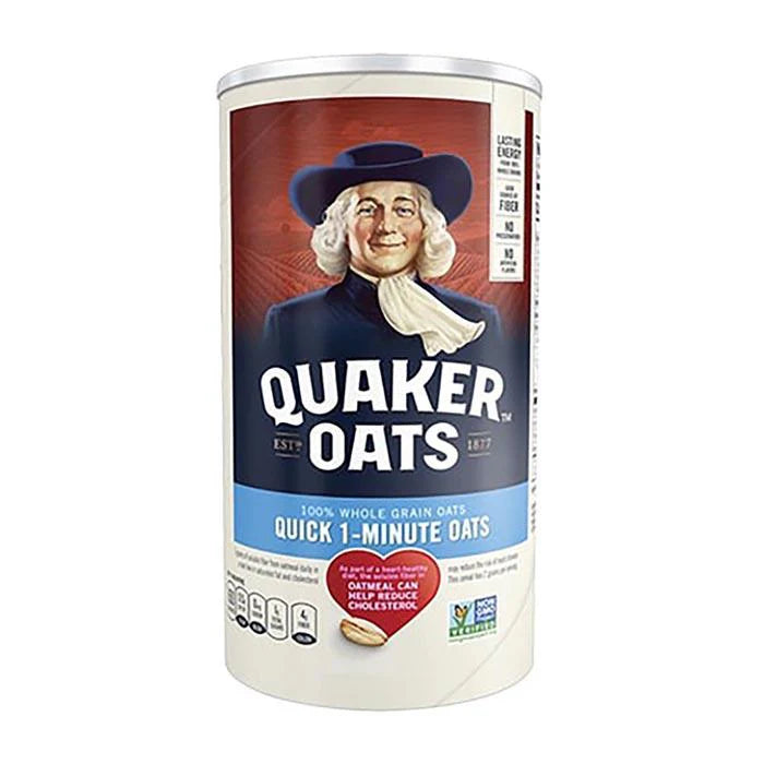 Quaker - Quick 1 minute Oats - 12 x 900g