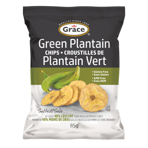 Grace - Green Plantain Chips Salted - 3 x 85g