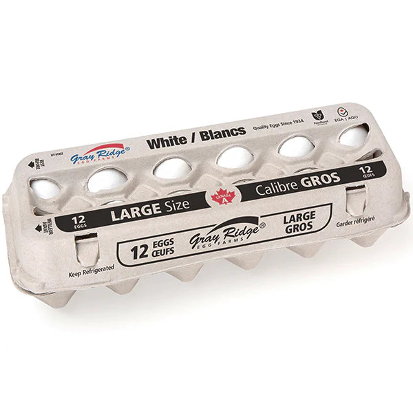 Gray Ridge - Large Eggs Cartons - 1 Dozen