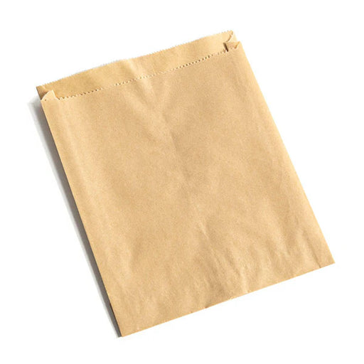 Greaseproof Sandwich Bag Brown 6" x 0.75" x 6.75" - 1000/Case