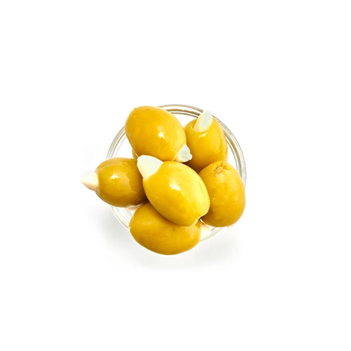 Green Olive Stuffed W/Almond Bulk - 26.45 Lbs