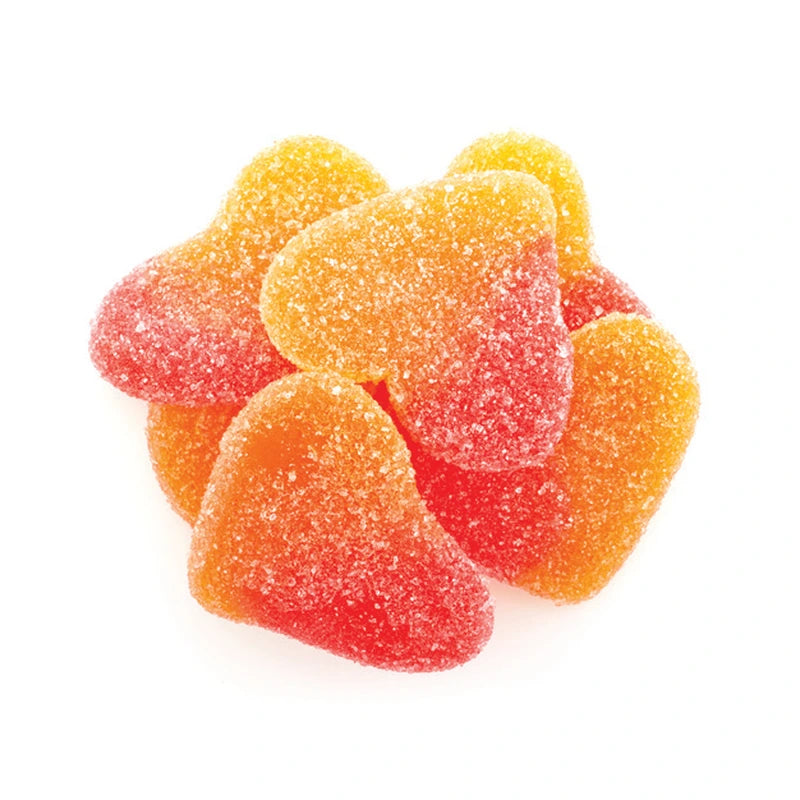 Gummy Peach Soft Hearts