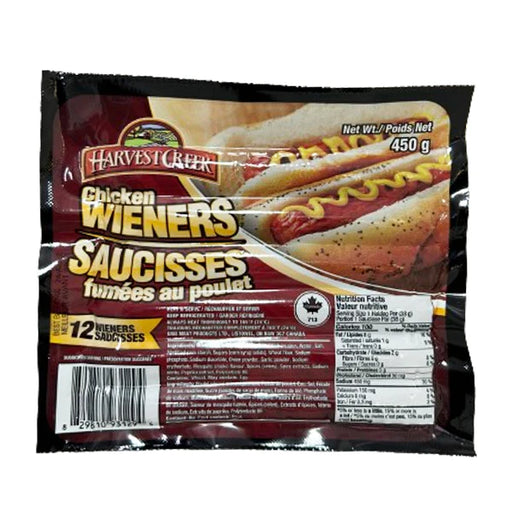 Harvest Creek - Chicken Wieners - 450 g