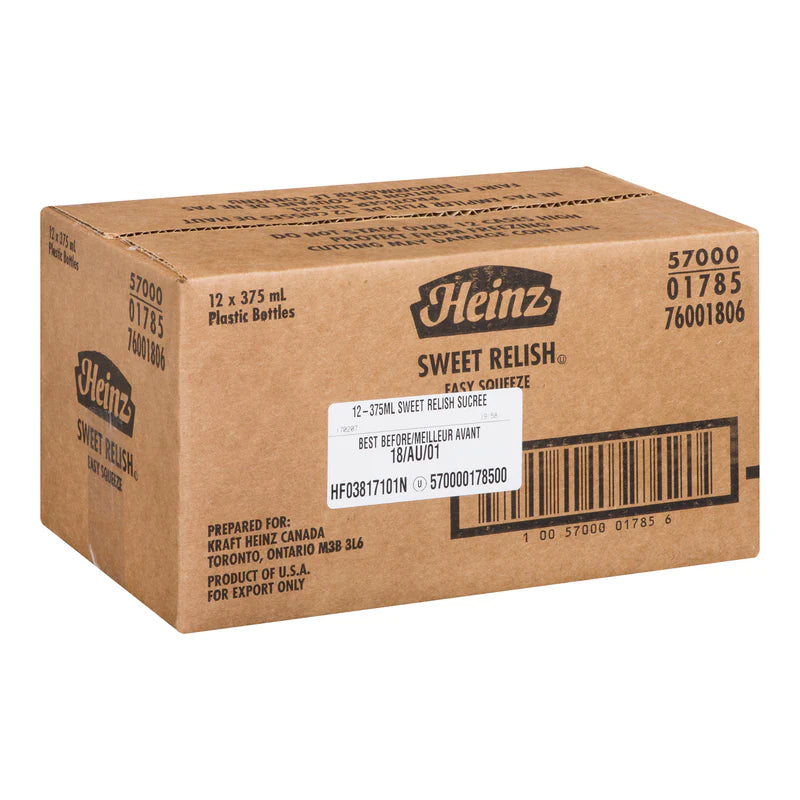 Heinz - Sweet Relish Squeeze Bottle - 12 x 375 ml