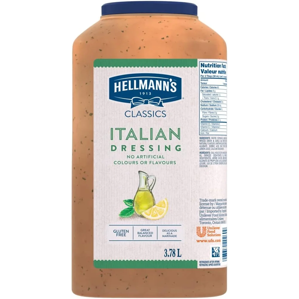 Hellmann's Italian Salad Dressing 2 x 3.78 L, Wholesale Restaurant ...