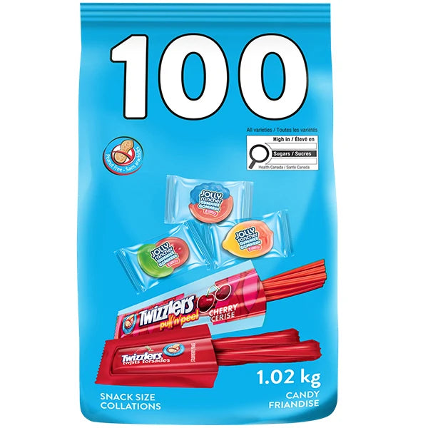 Hershey - Assorted Peanut Free Candy Snack Size 100 Count - 1.02 Kg