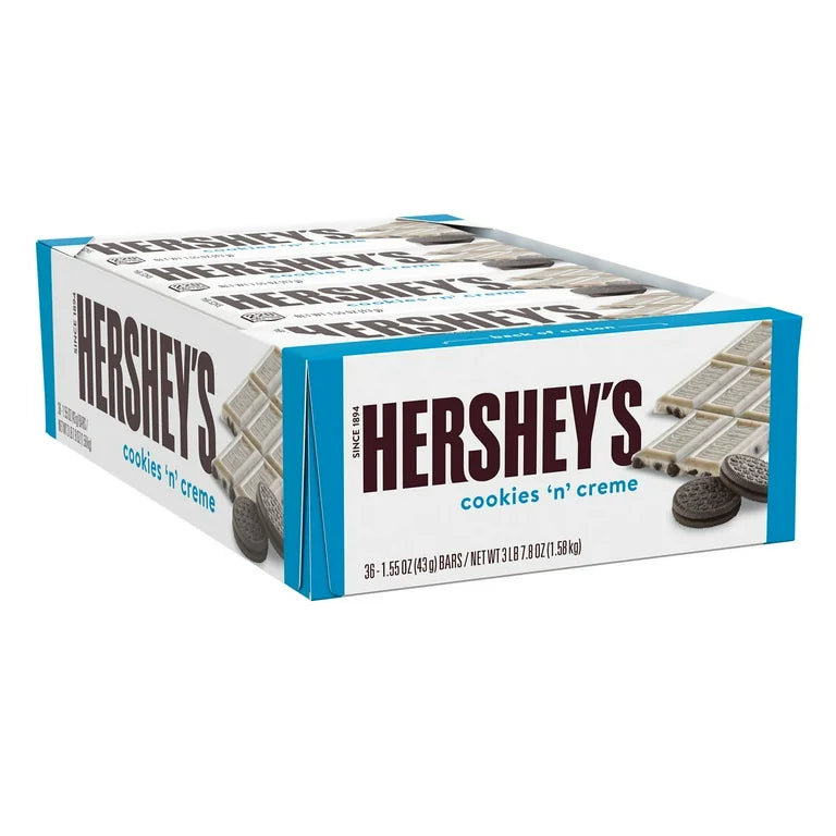 Hershey's - Cookies & Cream Chocolate Candy Bar - 36 x 43g