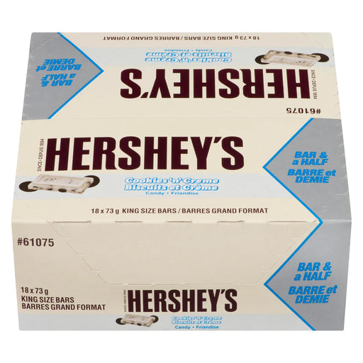 Hershey's - Cookies & Cream King Size Chocolate Bar - 18 x 73g