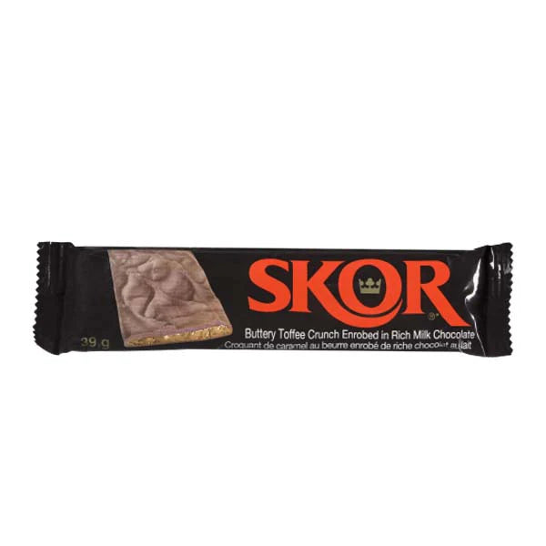 Hershey's - Skor Milk Chocolate With Butter Toffee Candy Bar - 6 x 39g