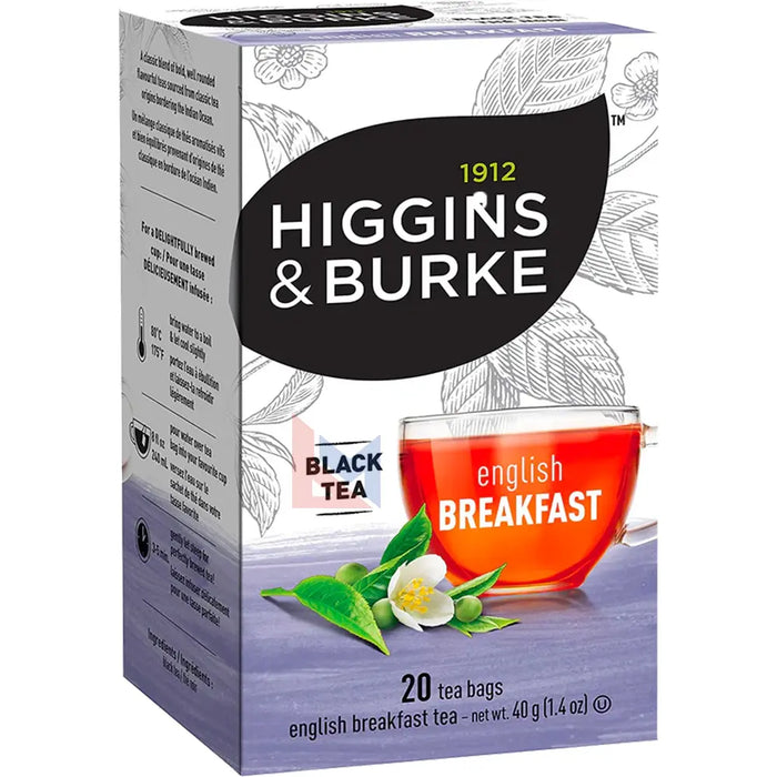 Higgins & Burke - English Breakfast Tea Bags - 20/Pack