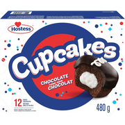 Hostess - Chocolate Cupcakes With Chocolate Frosting & Creamy Filling - 480g