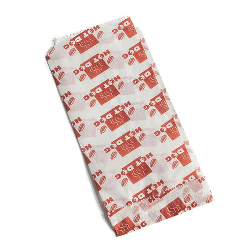 Hotdog Sleeves Printed 7.5x3.5x1.25