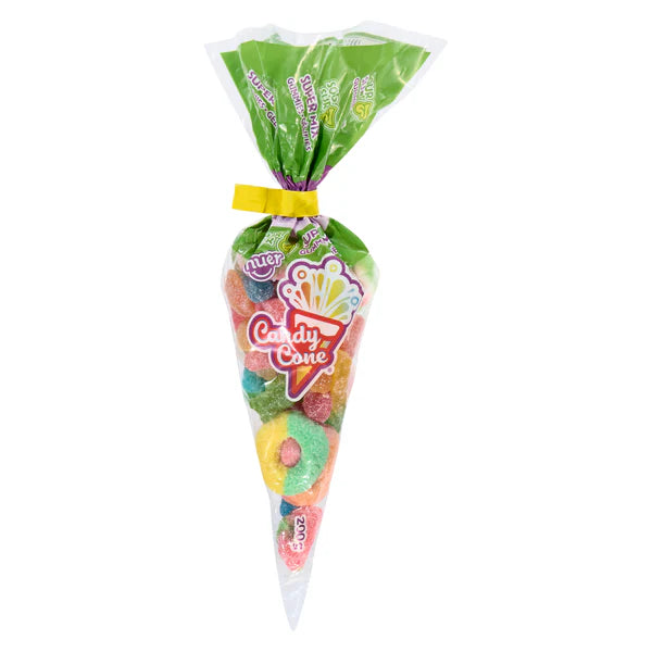 Huer - Super Mix Candy Cones With Tray - 12 x 200g