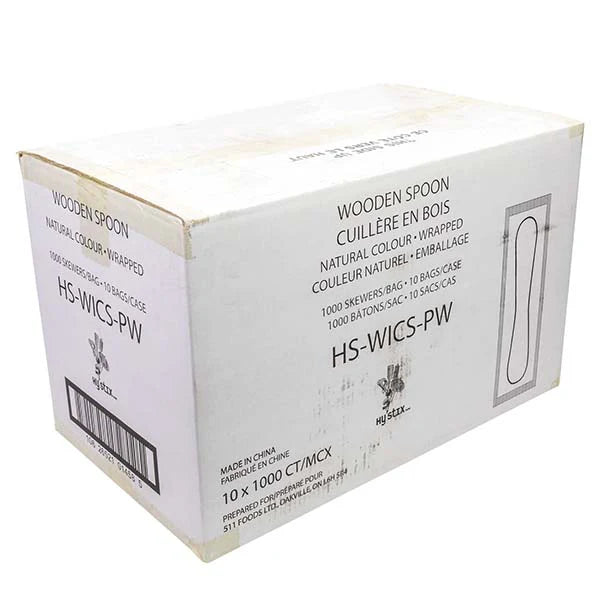 Hy Stix - Wrapped Wooden Ice Cream Spoon - 10 x 1000 / Case