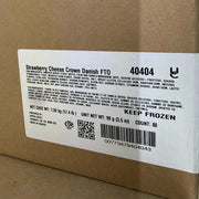 Upper Crust - Strawberry Cheese Crown Danish 3.5 Oz - 80 Pcs