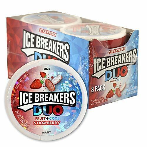 Ice Breakers - Duo Fruit & Cool Sugar Free Mints Strawberry - 8 x 36g