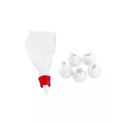 Icing Bag Set With 6 Plastic Nozzles,