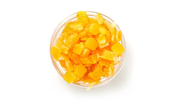 Italian Glazed Orange Peels Cubed & Sweetened Pieces - 15 Kg