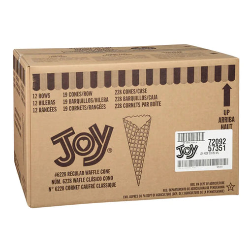 JOY - #6228 Regular Waffle Classic Cones - 228/Case