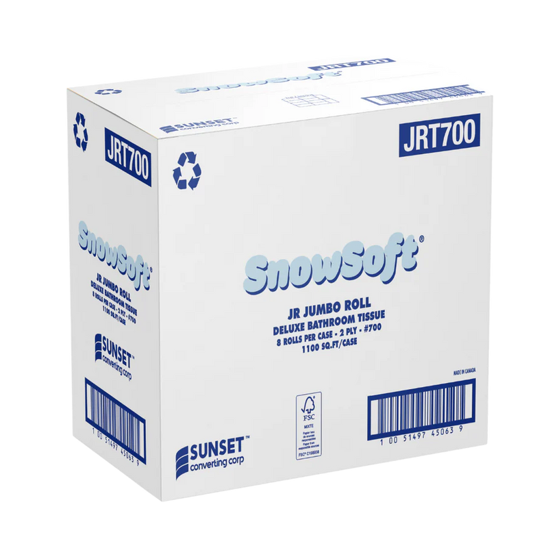 JRT700 - Jumbo Roll Tissue 3.3" x 1100 Sq.ft - 8 Rolls