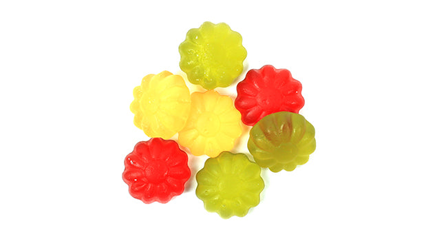 Jelly Flowers Natural Color & Flavors Vegan Bulk Gummies - 3 kg