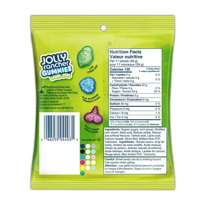 Jolly Rancher - Gummies Sours Original - 4 x 182g