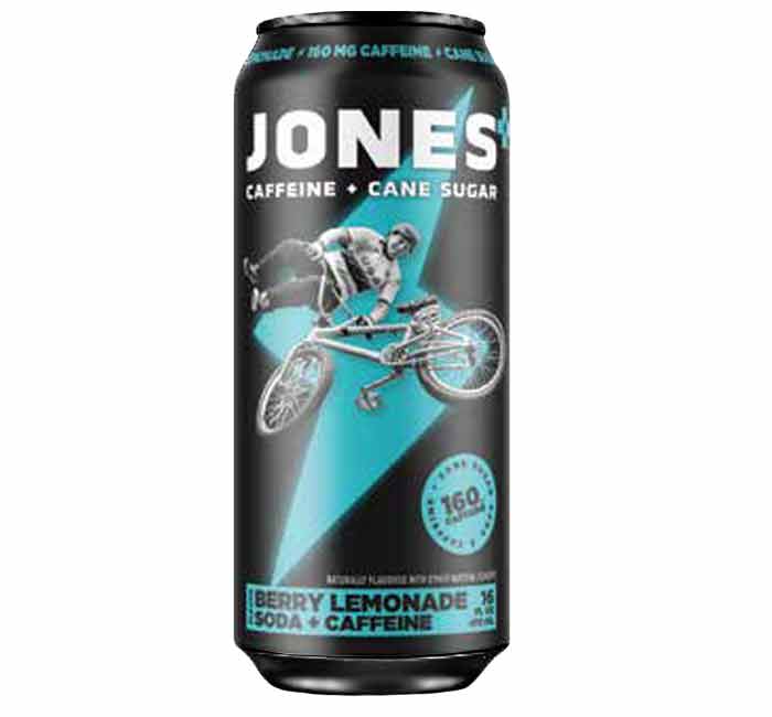 Jones Soda - Berry Lemonade Energy Soda - 12 x 473 ml