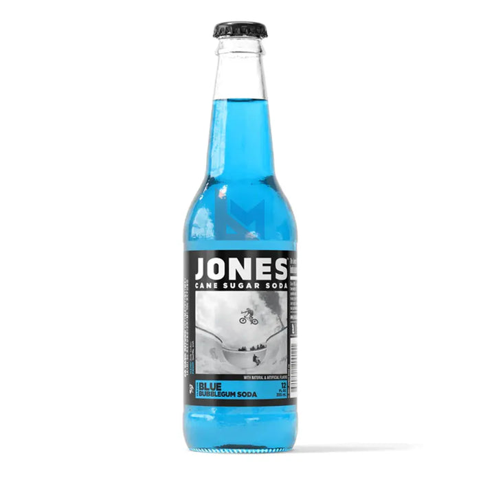 Jones Soda - Blue Bubblegum - 12 x 355 ml