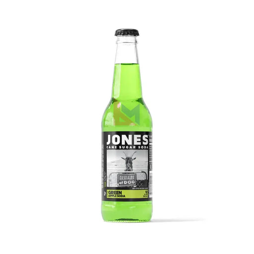 Jones Soda - Green Apple Soda - 12 x 355 ml