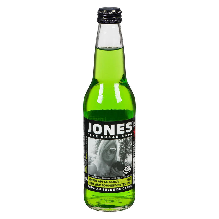 Jones Soda - Green Apple Soda - 12 x 355 ml