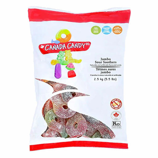 Jumbo Sour Soothers Bulk Gummy - 2.5 Kg
