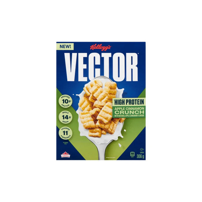 Kellogg's Vector Apple Cinnamon Crunch Cereal 306g