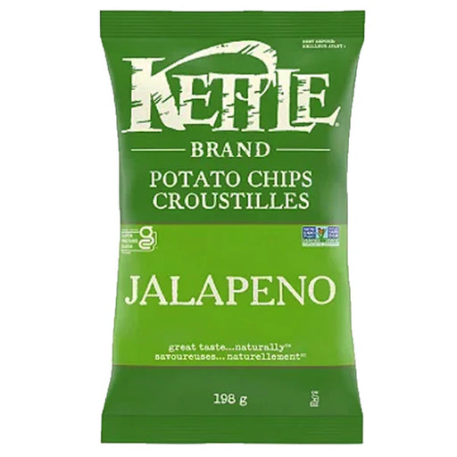 Kettle - Jalapeno Potato Chips - 12 x 198g