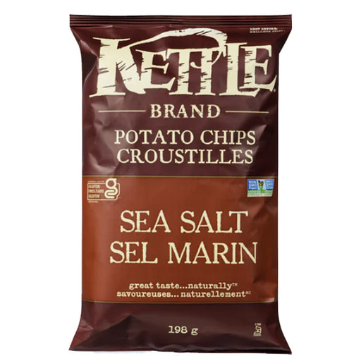 Kettle - Sea Salt Potato Chips - 12 x 198g