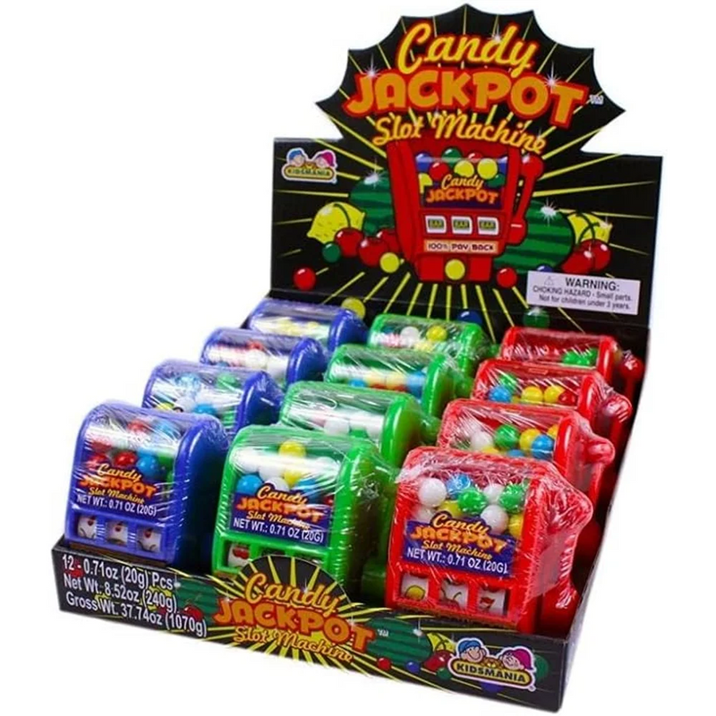 Kidsmania - Candy Jackpot Slot Machine - 12 x 20g