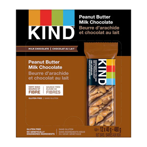 Kind - Peanut Butter & Milk Chocolate Bar - 12 x 40g