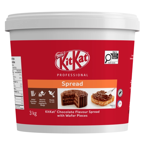 KitKat Spread - Chocolate Flavoured Spread With Wafer Pieces - 3 Kg