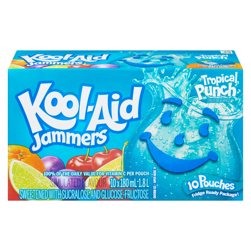 Kool-Aid - Jammers Tropical Punch - 10 x 180ml