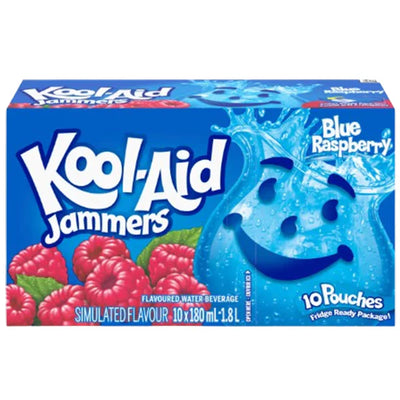 Kool-Aid Jammers Blue Raspberry - 10 x 180ml