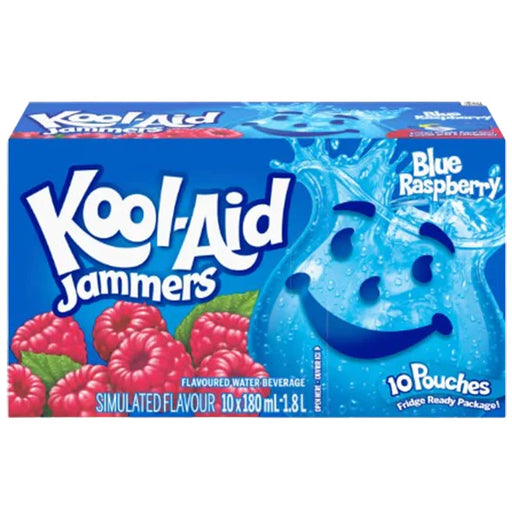 Kool-Aid Jammers Blue Raspberry - 10 x 180ml