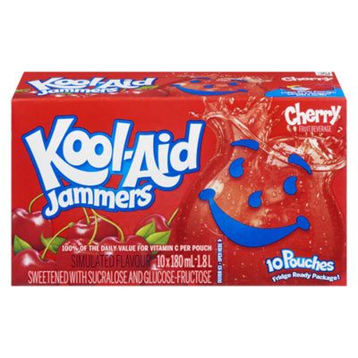 Kool-Aid Jammers Cherry - 10 x 180ml