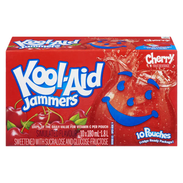 Kool-Aid Jammers Cherry - 10 x 180ml
