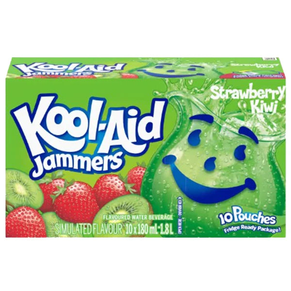 Kool-Aid Jammers Strawberry Kiwi - 10 x 180ml