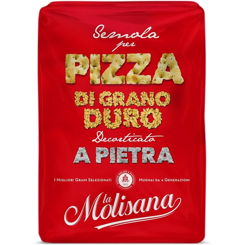 La Molisana - Durum Wheat Semolina Pizza Flour - 12 x 1 Kg