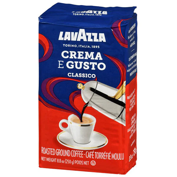 Lavazza - Crema Gusto Classico Roasted Ground Coffee - 250g