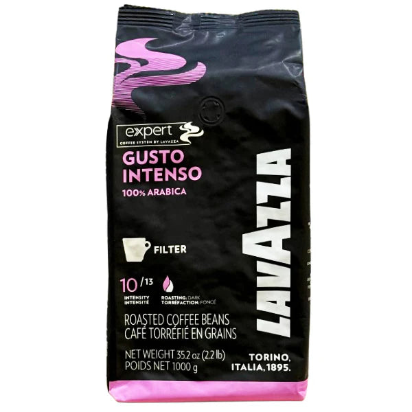 Lavazza - Gusto Intenso Roasted Coffee Beans - 1Kg