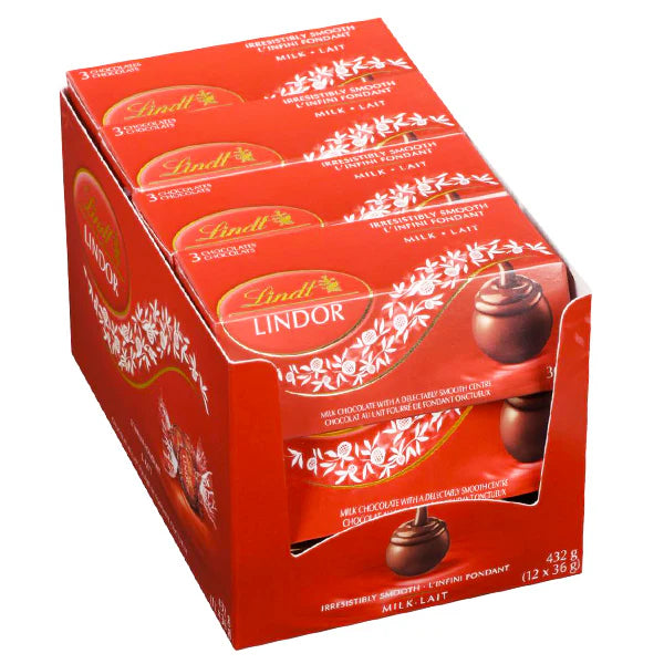 Lindt - Lindor Milk Chocolate Truffles - 12 x 36g