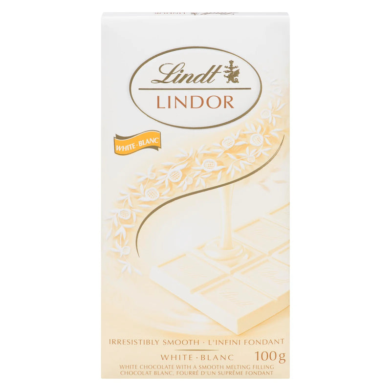 Lindt - Lindor White Chocolate Bar - 12 x 100g