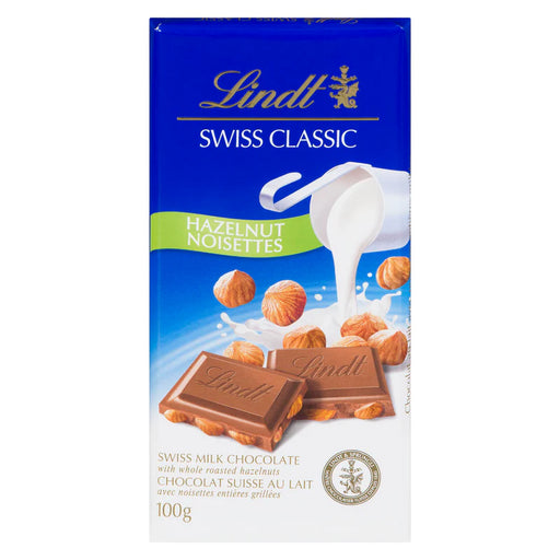 Lindt - Swiss Classic Hazelnut White Chocolate Bar - 12 x 100g